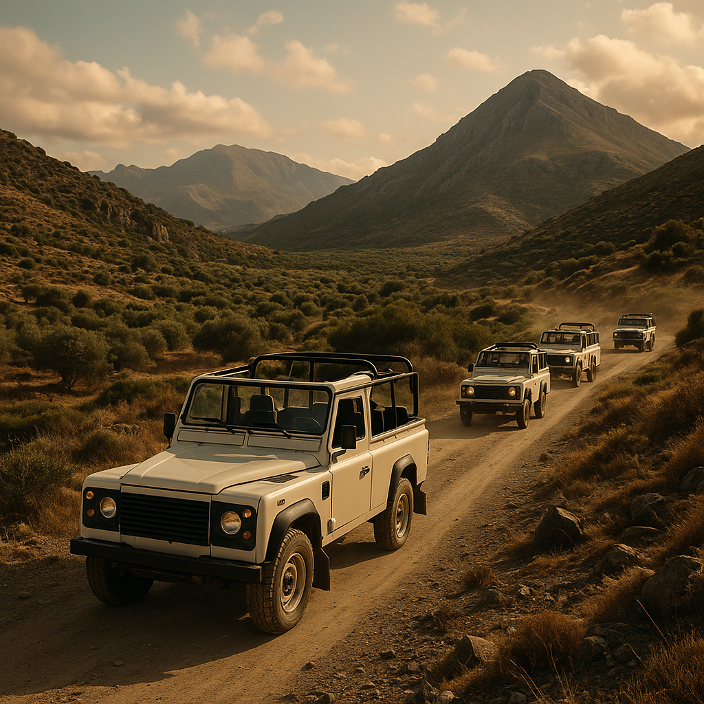 Adventure Travel for Schools: Jeep Safari in Crete, Greece